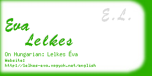 eva lelkes business card
